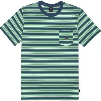 Pánské tričko huf Pánské triko jett stripe knit digital teal