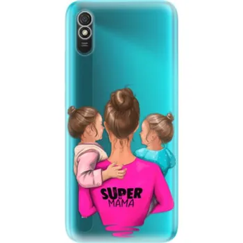 Pouzdro na mobilní telefon Odolné silikonové pouzdro iSaprio - Super Mama - Two Girls - Xiaomi Redmi 9A