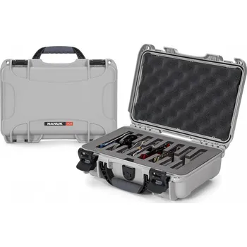 NANUK - Odolný kufr model 909 na 8 nožů - stříbrný