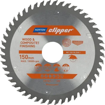 Pilový kotouč Norton Clipper Pilový kotouč WOOD FINISHING 150x30/20 2,6/1,6 48T ATB