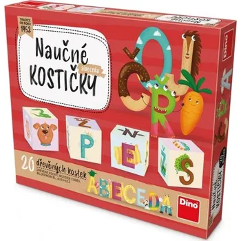 Dino Naučné kostičky 20 ks, abeceda