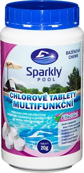 Sparklypool Chlorové tablety do bazénu 6v1 multifunkční 20g 1 kg