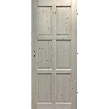 Interiérové dveře Interiérové dveře masivní 6K plné, 80 P, smrk