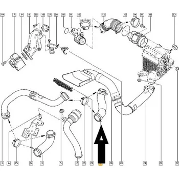 Příslušenství pro turbodmychadlo hadice turba renault 1.9 dci 770106225
