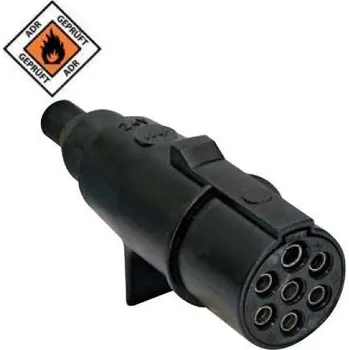 Elektrická zásuvka Zástrčka 7 pólů EURO N černá