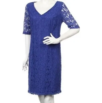 Dámské šaty Dámské krajkové šaty - modré - vel. 42/44