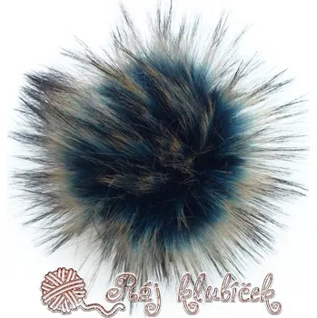 Bambule z Ráje 028 - petrolejový střed, béžovohnědé konce