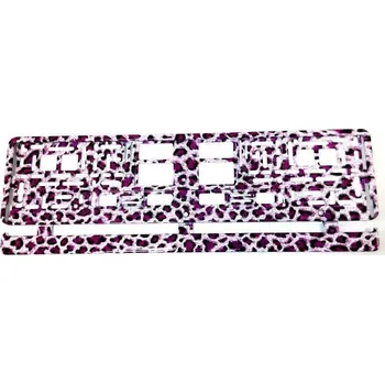 Držák SPZ Plastová podložka pod SPZ Hydrotisk růžový panter