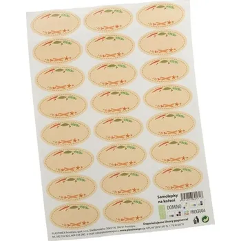Samolepící etiketa Plastimex Domino samolepky na koření 23 ks