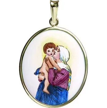 Přívěsek Aljančič Panenka Marie Matka Dobré Rady madonka 367H zlato