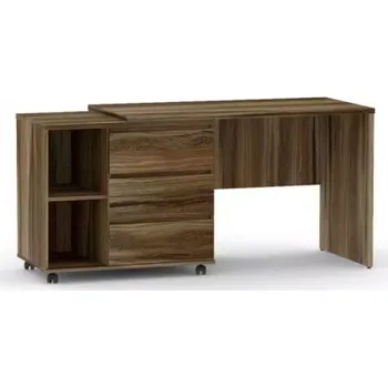 Psací stůl Psací stůl s otočným kont. REA Roy-ořech rockpile - levá