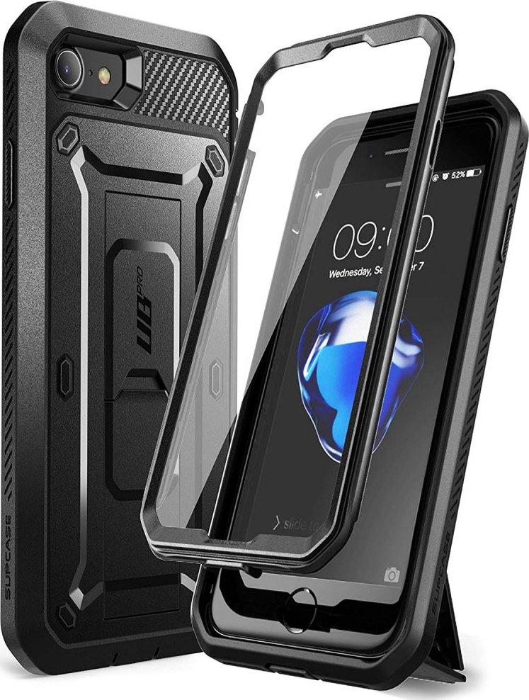 Innotechs Cover Sottile In Gel Per IPhone 7/8/SE 2020 – Morbida, Antiscivolo E Resistente Agli Urti, Nero Opaco