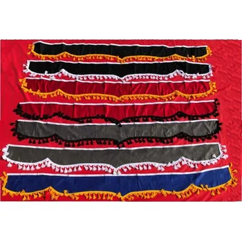 Stínítko do auta Záclonka na přední okno se zvonky černá bílé střapce