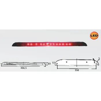 Přídavný světlomet Světlo brzdové přídavné LED 24V