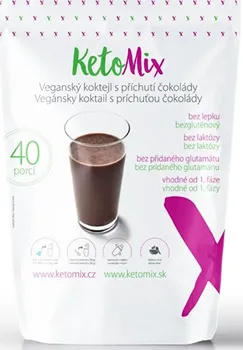 KetoMix Bezlaktózový veganský koktejl 1,2 kg čokoládový