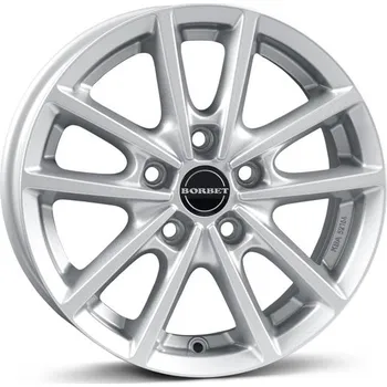 Alu kolo Alu disk Borbet W 6.5x16, 5x114,3, 72.5, ET50 crystal silver