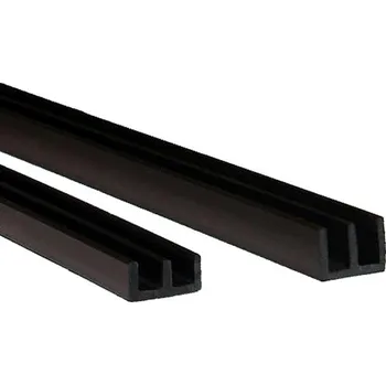 Pilová lišta Sklorex Terarijní plastová vodící lišta spodní - 1m