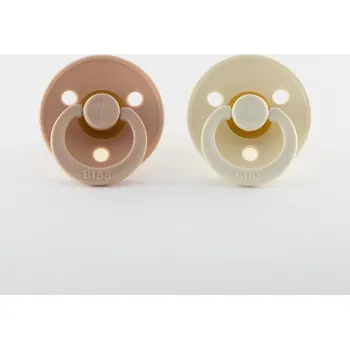 Bibs dudlíky z přírodního kaučuku 2 ks 3-18 m, Blush-Ivory