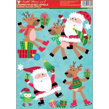 Okenní dekorace Okenní fólie Santové 38 x 30 cm