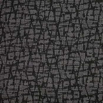 Kabátovina šedo-černý vzor, š.140