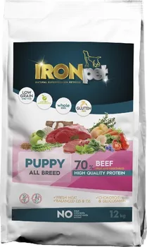 Krmivo pro psa Ironpet Puppy All Breed Beef 12 kg