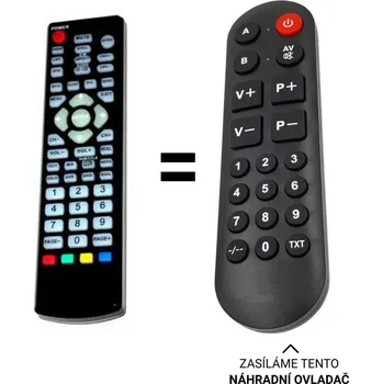 Dálkový ovladač Changhong PT42GY528EB náhradní dálkový ovladač pro seniory
