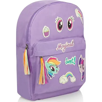 Dětský batoh Fialový batoh My Little Pony s nálepkami
