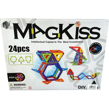 ostatní stavebnice Magkiss 3D magnetická zvířátka 24 dílků