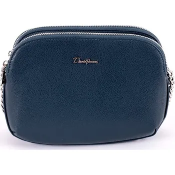 Tříoddílová paví (modrozelená) crossbody kabelka David Jones 6412-2