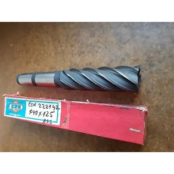 Příslušenství k frézce Fréza válcová polohrubozubá, HSS, kuželová stopka - 40x125 mm, F421940, 222142 (Morse kužel 4)