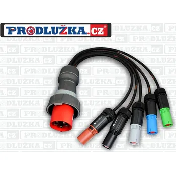 Prodlužovací kabel Prodlužka.cz PowerLock Spider SOURCE -125A Vidlice 1M