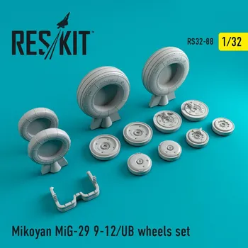 Plastikový model Reskit 1/32 Mikoyan MiG-29 (9-12) UB wheels set