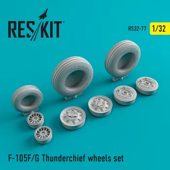 Plastikový model Reskit 1/32 F-105 (F,G) wheels set
