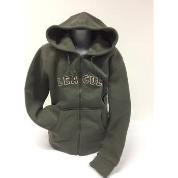 Dívčí mikina Zelená chlapecká mikina teplá 140, velikost 140, Barva Olivově zelená, Střih s nápletem