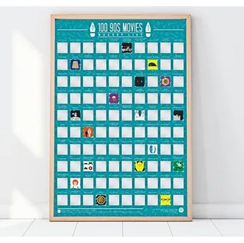 Plakát Stírací plakát 100 nejlepších filmů - 90. léta, Bucket list