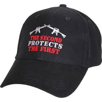 Čepice ROTHCO čepice DELUXE 2nd PROTECTS 1st baseball ČERNÁ