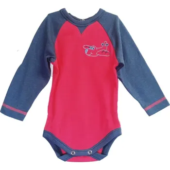 Kojenecké oblečení Kojenecké bodýčko červenomodré vel.56