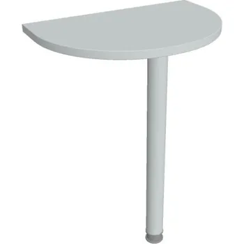 Kancelářský vozík HOBIS přídavný stůl zakončovací oblouk - GP 60, šedá + doprava zdarma