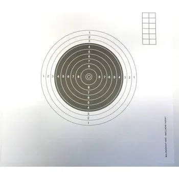 Terč na sportovní střelbu Terč 27x27cm malorážkový 100 ks