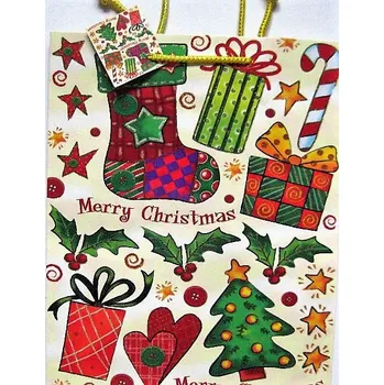 Dárková taška Dárková taška VÁNOCE 26x32cm s leskem