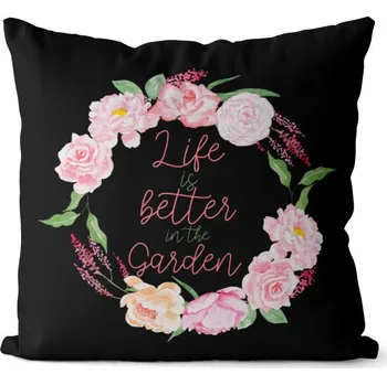Dekorativní polštářek Polštář In the garden (Velikost: 40 x 40 cm)