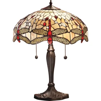 Stojací lampa Interiors1900 Dragonfly beige stolní lampa Tiffany 64085