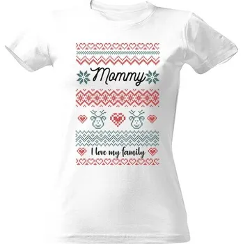 Dámské tričko Tričko s potiskem Love my family Mommy dámské