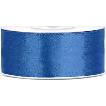 Atlasová stuha jednolící, šíře 25 mm barva: tmavě modrá
