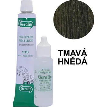 Barva na řasy a obočí Goralin Goralin barva na řasy a obočí SET 30ml+25ml TMAVÁ HNĚDÁ