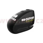 zámek kotoučové brzdy SCREAMER 7, OXFORD (integrovaný alarm, černý/černý, průměr čepu 7 mm)