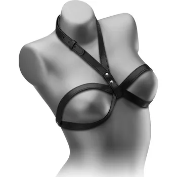 KOŽENÁ PODPRSENKA BDSM ODHALUJÍCÍ POPRSÍ – 78622674