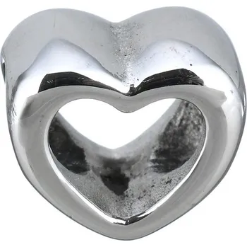 Přívěsek Šperky4U Navlékací ocelový přívěšek korálek srdíčko - K0074