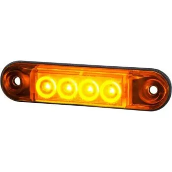 Přídavný světlomet obrysové světlo - oranžové - led - s otvory - slim - LD 2328