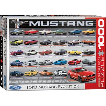 Puzzle Eurographics Vývoj Fordu Mustang 1000 dílků
